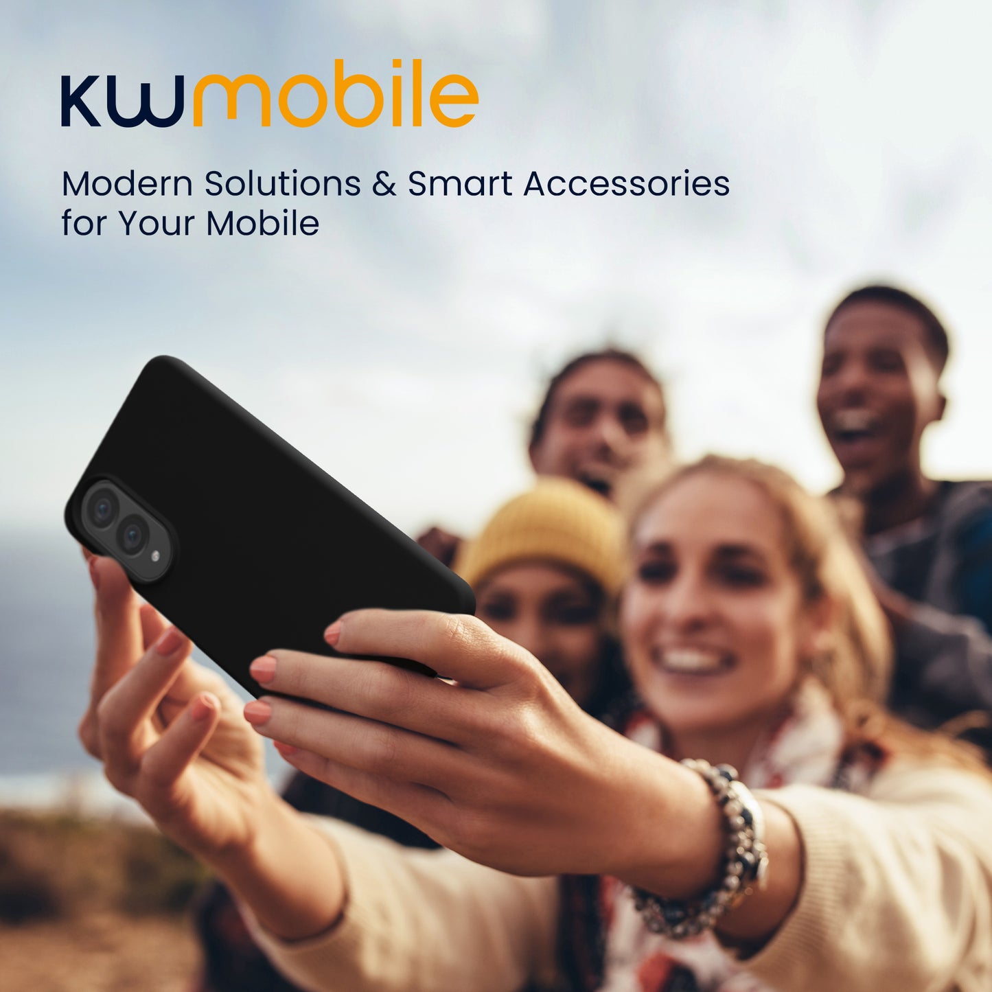 kwmobile Handyhülle für Samsung Galaxy S25 Edge Hülle - Case Silikon - Kabelloses Laden - Schutzhülle Cover