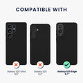 kwmobile Handyhülle für Samsung Galaxy S25 Edge Hülle - Case Silikon - Kabelloses Laden - Schutzhülle Cover
