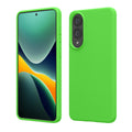 kwmobile Hülle kompatibel mit Samsung Galaxy S25 Edge Hülle - Silikon Handy Case - Handyhülle weiche Oberfläche - kabelloses Laden - Limettengrün Limettengrün  