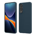 kwmobile Hülle kompatibel mit Samsung Galaxy S25 Edge Hülle - Silikon Handy Case - Handyhülle weiche Oberfläche - kabelloses Laden - Dunkler Schiefer Dunkler Schiefer  