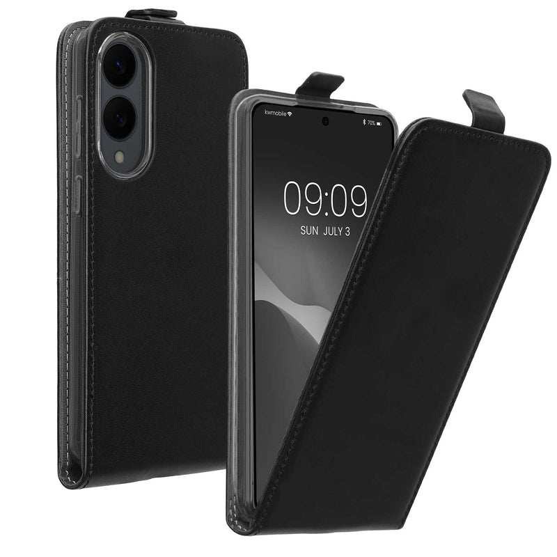 kwmobile Schutzhülle kompatibel mit Samsung Galaxy S25 Edge - Flip Case Handyhülle