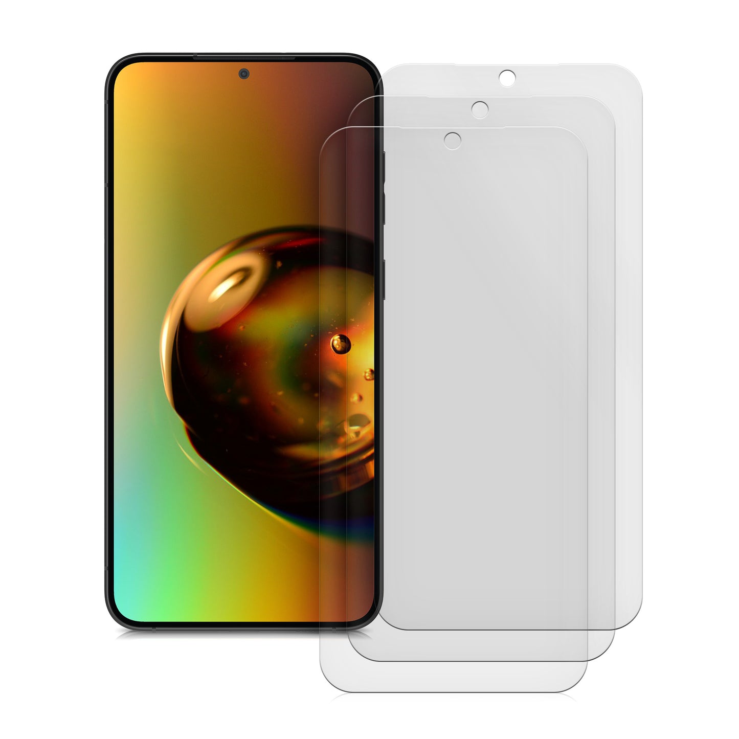 3x Displayschutzfolie matt kompatibel mit Samsung Galaxy S25 Edge