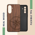 kwmobile Hülle kompatibel mit Samsung Galaxy A36 5G Handy Cover TPU Handyhülle Kompass Vintage