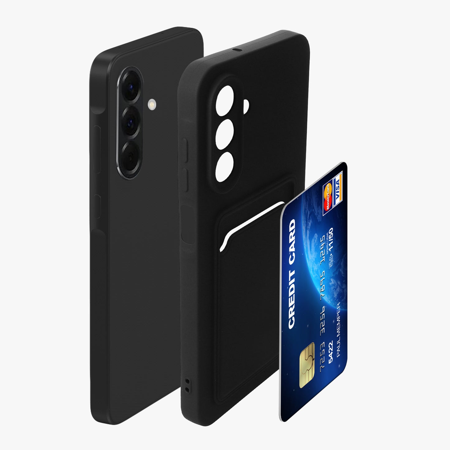 kwmobile Handyhülle kompatibel mit Samsung Galaxy A26 5G Hülle - Handy Cover mit Fach für Karten