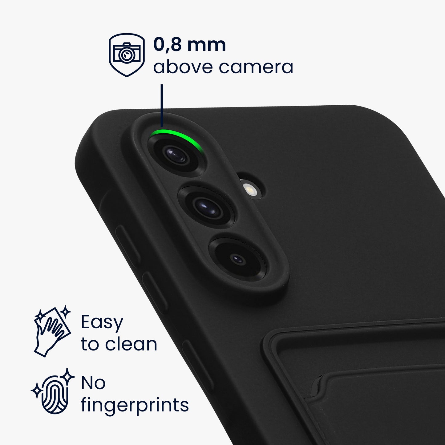 kwmobile Handyhülle kompatibel mit Samsung Galaxy A36 5G Hülle - Handy Cover mit Fach für Karten
