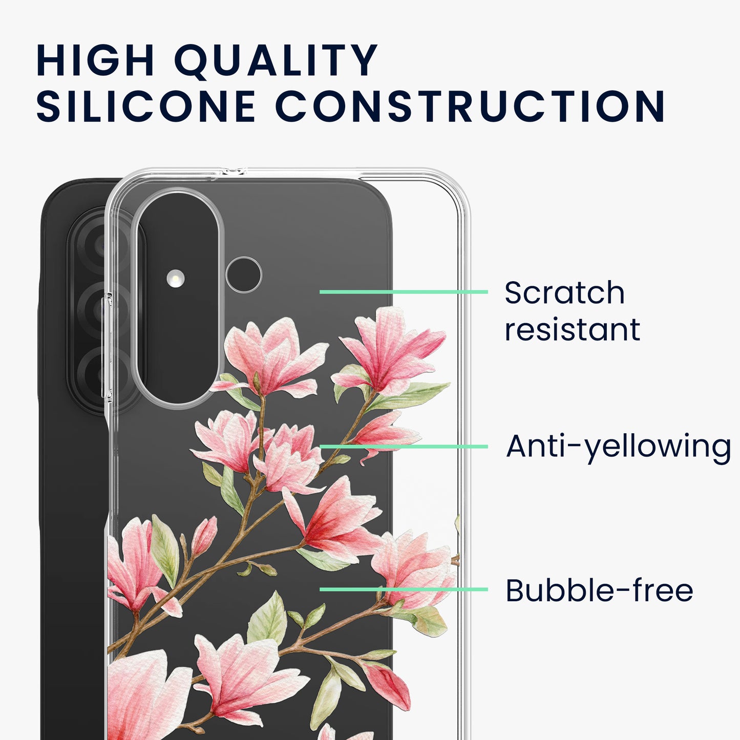 kwmobile Case kompatibel mit Samsung Galaxy A26 5G - Hülle Silikon transparent