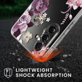 kwmobile Hülle kompatibel mit Samsung Galaxy A56 5G Handyhülle Mit Glas Schutzfolie Blumenblüten und Rosen Transparent