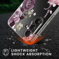 kwmobile Hülle kompatibel mit Samsung Galaxy A36 5G Handyhülle Mit Glas Schutzfolie Blumenblüten und Rosen Transparent