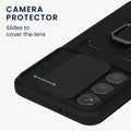 kwmobile Handyhülle kompatibel mit Samsung Galaxy S24 FE Softcase mit Kameraschutz Kartenfach