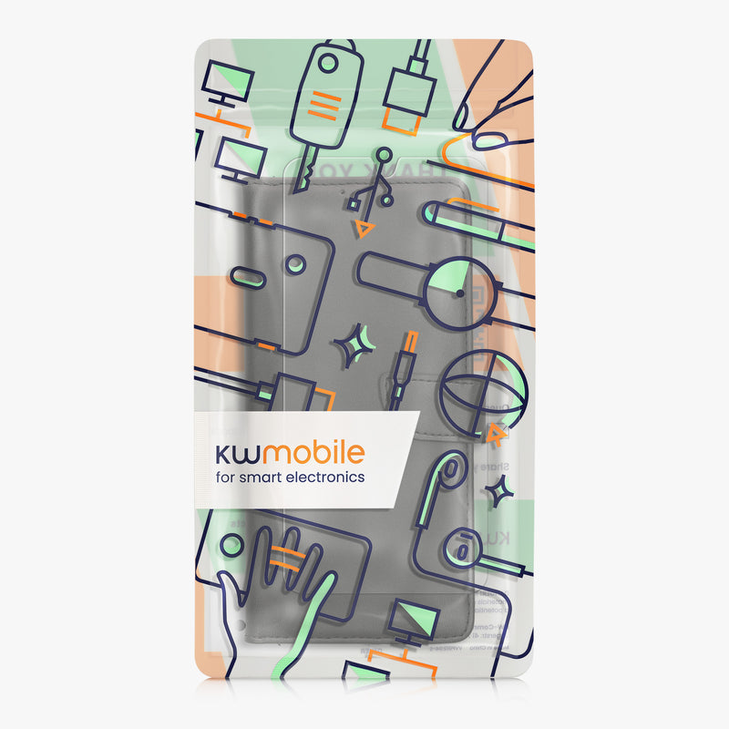 kwmobile Kunstleder Handyhülle kompatibel mit Samsung Galaxy A16 5G Hülle - Brieftaschen Schutzhülle aus PU-Leder mit Displayschutz und RFID-Schutz