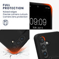 kwmobile Handyhülle für Samsung Galaxy S24 Hülle mit Fingerhalter und Stand Schutzhülle Cover