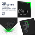 kwmobile Handyhülle für Samsung Galaxy S24 Ultra Hülle mit Fingerhalter und Stand Schutzhülle Cover
