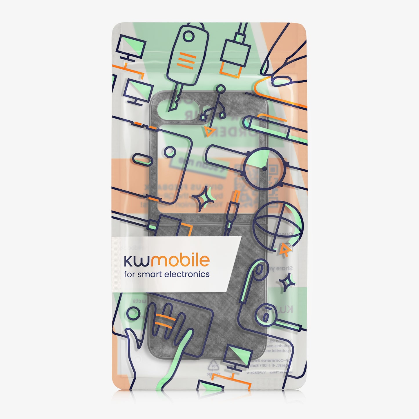 kwmobile Flip Hardcase kompatibel mit Samsung Galaxy Z Flip6 - Hülle für Foldable Handy - Handyhülle