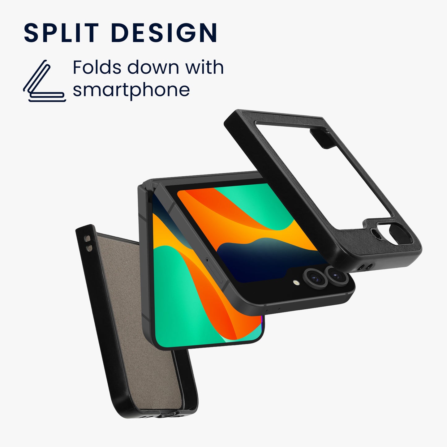 kwmobile Flip Hardcase kompatibel mit Samsung Galaxy Z Flip6 - Hülle für Foldable Handy - Handyhülle