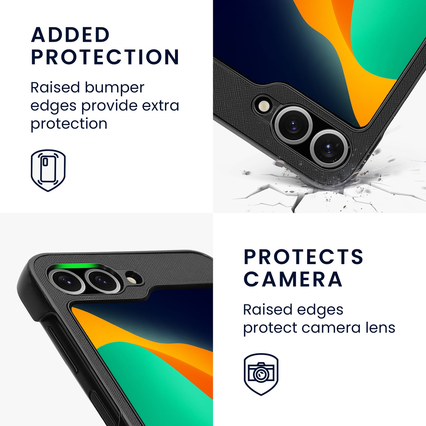 kwmobile Flip Hardcase kompatibel mit Samsung Galaxy Z Flip6 - Hülle für Foldable Handy - Handyhülle