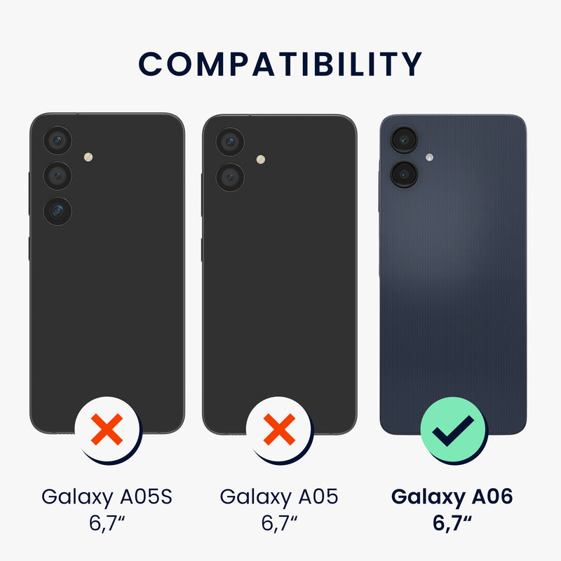 kwmobile Handyhülle für Samsung Galaxy A06 Hülle - Kabelloses Laden - Schutzhülle Cover