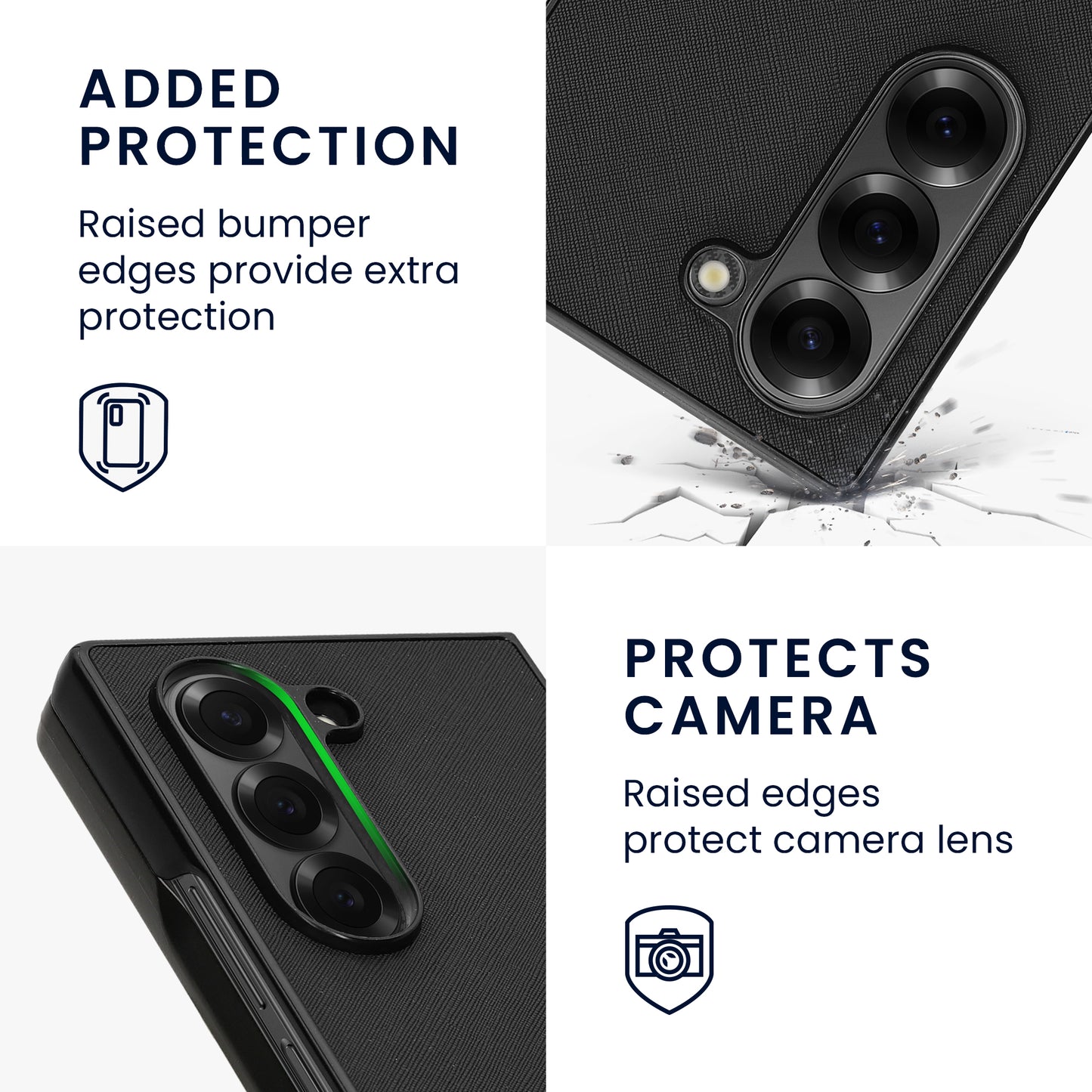 kwmobile Flip Hardcase kompatibel mit Samsung Galaxy Z Fold6 - Hülle für Foldable Handy - Handyhülle