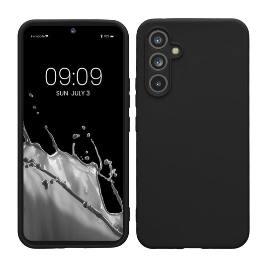 kwmobile Handyhülle kompatibel mit Samsung Galaxy A54 5G Hülle - Handy Case aus weichem Silikon in Schwarz Schwarz  