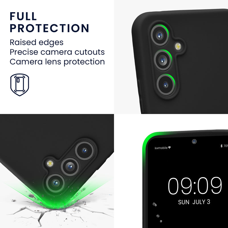 kwmobile Handyhülle für Samsung Galaxy A54 5G Hülle - weiches Handy Silikon Case - Schutzhülle Cover