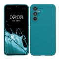 kwmobile Handyhülle kompatibel mit Samsung Galaxy A54 5G Hülle - Handy Case aus weichem Silikon in Petrol matt Petrol matt  