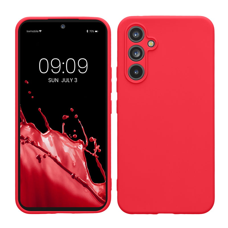 kwmobile Handyhülle kompatibel mit Samsung Galaxy A54 5G Hülle - Handy Case aus weichem Silikon in Neon Pink Neon Pink  
