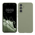 kwmobile Handyhülle kompatibel mit Samsung Galaxy A54 5G Hülle - Handy Case aus weichem Silikon in Graugrün Graugrün  