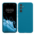 kwmobile Handyhülle kompatibel mit Samsung Galaxy A54 5G Hülle - Handy Case aus weichem Silikon in Karibikblau Karibikblau  
