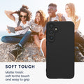 kwmobile Handyhülle für Samsung Galaxy A55 5G Hülle - weiches Handy Silikon Case - Schutzhülle Cover