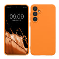 kwmobile Handyhülle kompatibel mit Samsung Galaxy A55 5G Hülle - Handy Case aus weichem Silikon in Fruity Orange Fruity Orange  