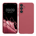 kwmobile Handyhülle kompatibel mit Samsung Galaxy A55 5G Hülle - Handy Case aus weichem Silikon in Dark Rose Dark Rose  