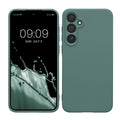 kwmobile Handyhülle kompatibel mit Samsung Galaxy A55 5G Hülle - Handy Case aus weichem Silikon in Blaugrün Blaugrün  