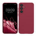 kwmobile Handyhülle kompatibel mit Samsung Galaxy A55 5G Hülle - Handy Case aus weichem Silikon in Bordeaux Violett Bordeaux Violett  