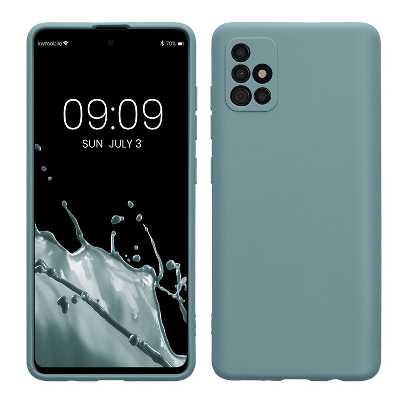 kwmobile Handyhülle kompatibel mit Samsung Galaxy A51 Hülle - Handy Case aus weichem Silikon in Arctic Night Arctic Night  