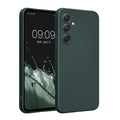 kwmobile Handyhülle kompatibel mit Samsung Galaxy A54 5G Hülle - weiche Silikon Case metallisch schimmernd in Metallic Petrol Metallic Petrol  