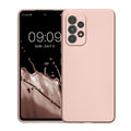 kwmobile Handyhülle für Samsung Galaxy A53 5G Hülle - weiche Silikon Case metallisch schimmernd - Schutzhülle Cover