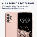 kwmobile Handyhülle für Samsung Galaxy A53 5G Hülle - weiche Silikon Case metallisch schimmernd - Schutzhülle Cover
