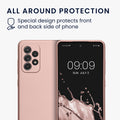 kwmobile Handyhülle für Samsung Galaxy A52 / A52 5G / A52s 5G Hülle - weiche Silikon Case metallisch schimmernd - Schutzhülle Cover