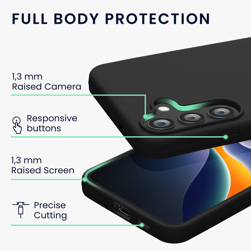 kwmobile Handyhülle für Samsung Galaxy S25 FE Hülle - Case Silikon - Kabelloses Laden - Schutzhülle Cover