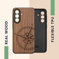 kwmobile Hülle kompatibel mit Samsung Galaxy A37 5G Handy Cover TPU Handyhülle Kompass Vintage