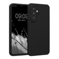 kwmobile Handyhülle kompatibel mit Samsung Galaxy A56 5G Hülle - gummierte Handy Case aus Silikon in Schwarz Schwarz  