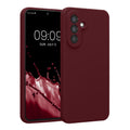 kwmobile Handyhülle kompatibel mit Samsung Galaxy A56 5G Hülle - gummierte Handy Case aus Silikon in Bordeaux Violett Bordeaux Violett  