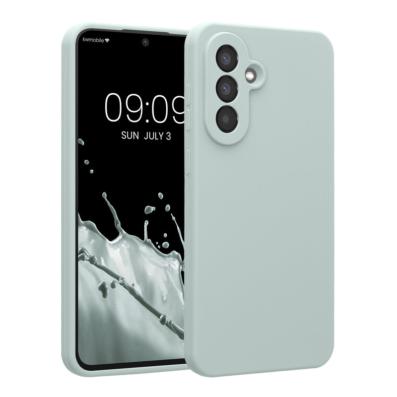 kwmobile Handyhülle kompatibel mit Samsung Galaxy A56 5G Hülle - gummierte Handy Case aus Silikon in Cool Mint Cool Mint  