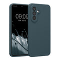 kwmobile Handyhülle kompatibel mit Samsung Galaxy A56 5G Hülle - gummierte Handy Case aus Silikon in Dunkler Schiefer Dunkler Schiefer  