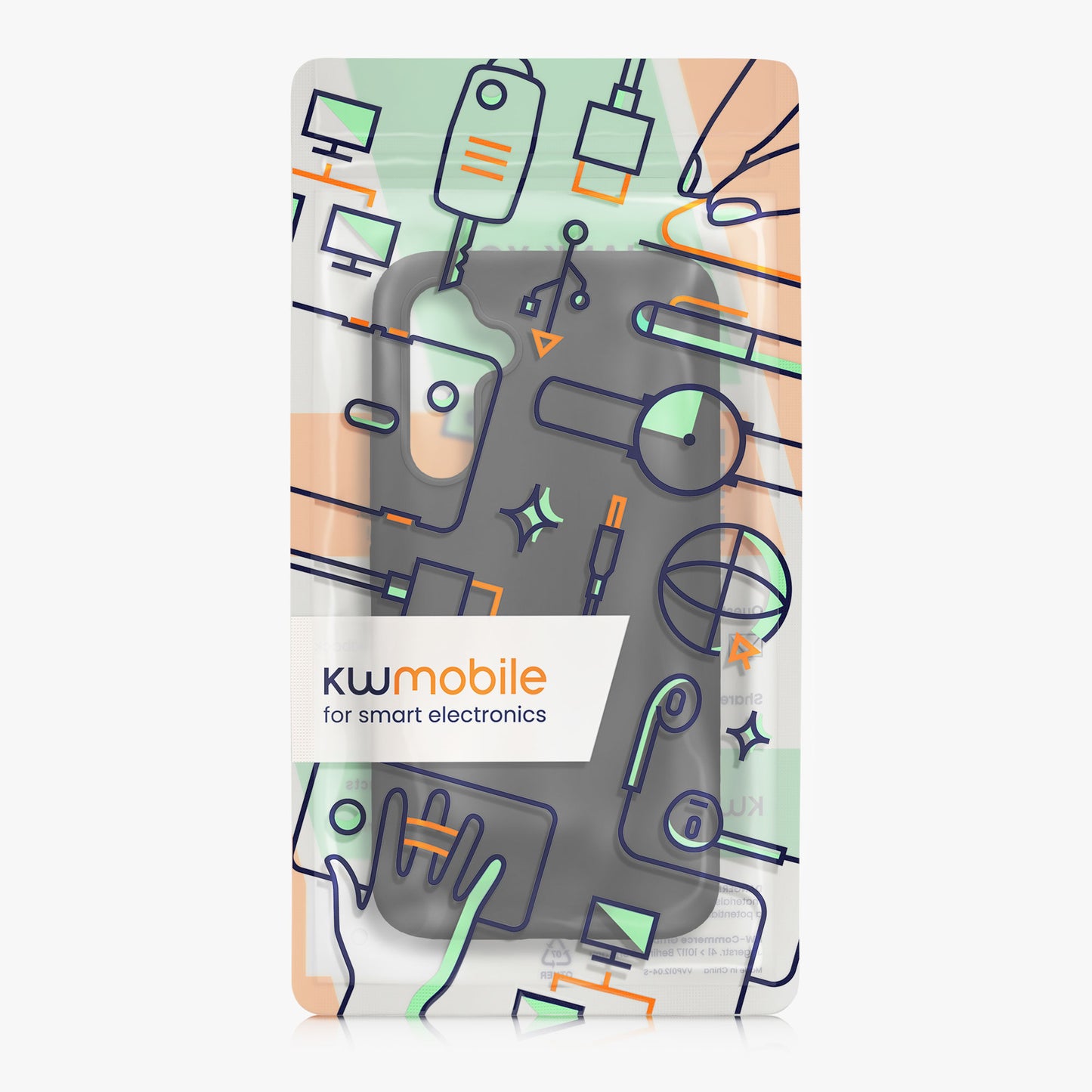 kwmobile Hülle kompatibel mit Samsung Galaxy A54 5G Hülle - dünnes Silikon Handy Case - Handyhülle weiche Oberfläche - kabelloses Laden