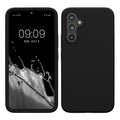 kwmobile Hülle kompatibel mit Samsung Galaxy A54 5G Hülle - dünnes Silikon Handy Case - Handyhülle weiche Oberfläche - kabelloses Laden - Schwarz Schwarz  