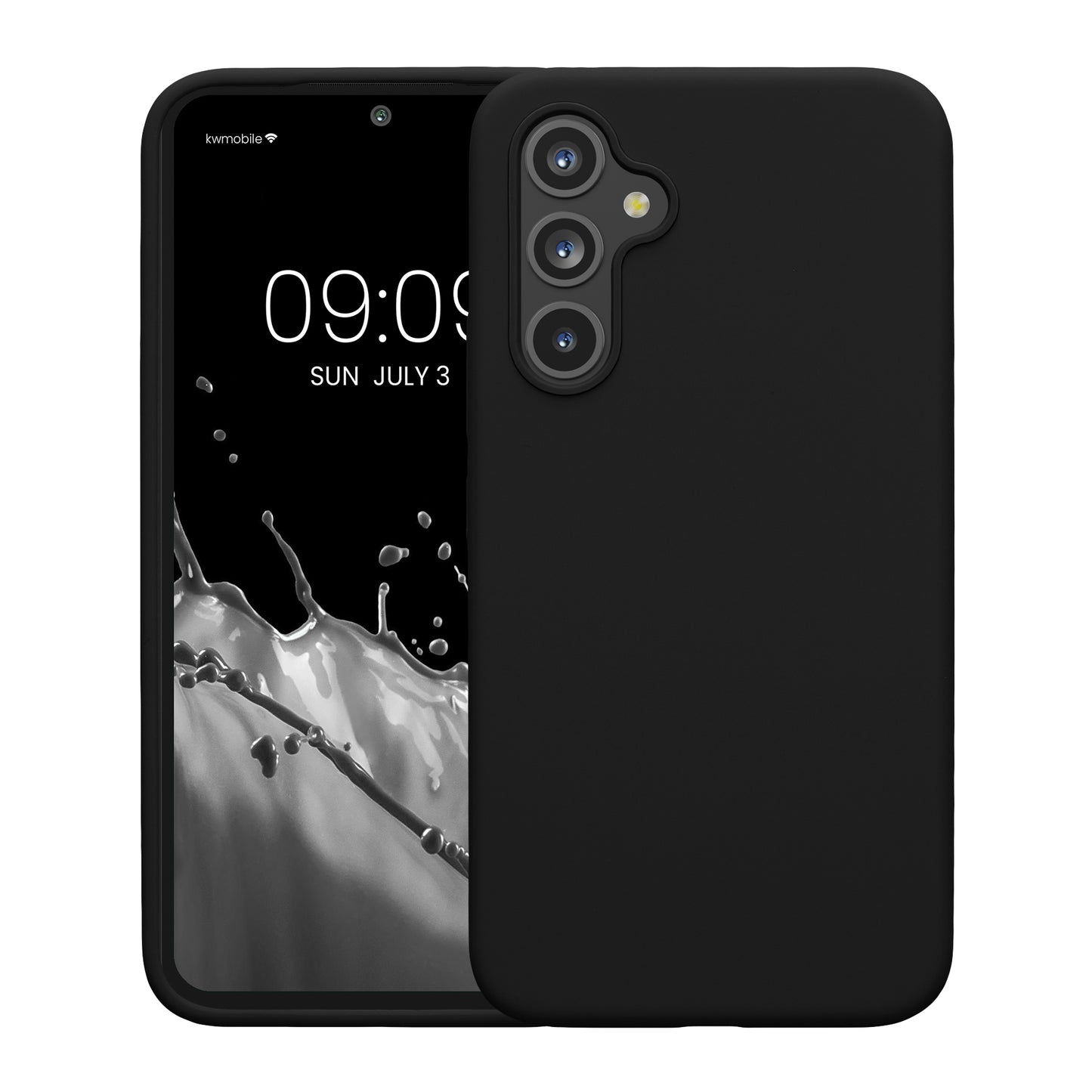 kwmobile Hülle kompatibel mit Samsung Galaxy A54 5G Hülle - dünnes Silikon Handy Case - Handyhülle weiche Oberfläche - kabelloses Laden