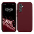 kwmobile Hülle kompatibel mit Samsung Galaxy A54 5G Hülle - dünnes Silikon Handy Case - Handyhülle weiche Oberfläche - kabelloses Laden - Bordeaux Violett Bordeaux Violett  