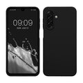 kwmobile Hülle kompatibel mit Samsung Galaxy A17 4G / 5G Hülle - Silikon Handy Case - Handyhülle weiche Oberfläche - kabelloses Laden - Schwarz Schwarz  