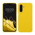 kwmobile Hülle kompatibel mit Samsung Galaxy A17 4G / 5G Hülle - Silikon Handy Case - Handyhülle weiche Oberfläche - kabelloses Laden - Strahlend Gelb Strahlend Gelb  