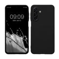kwmobile Hülle kompatibel mit Samsung Galaxy A17 4G / 5G Hülle - weiches TPU Silikon Case - Cover geeignet für kabelloses Laden - Schwarz matt Schwarz matt  